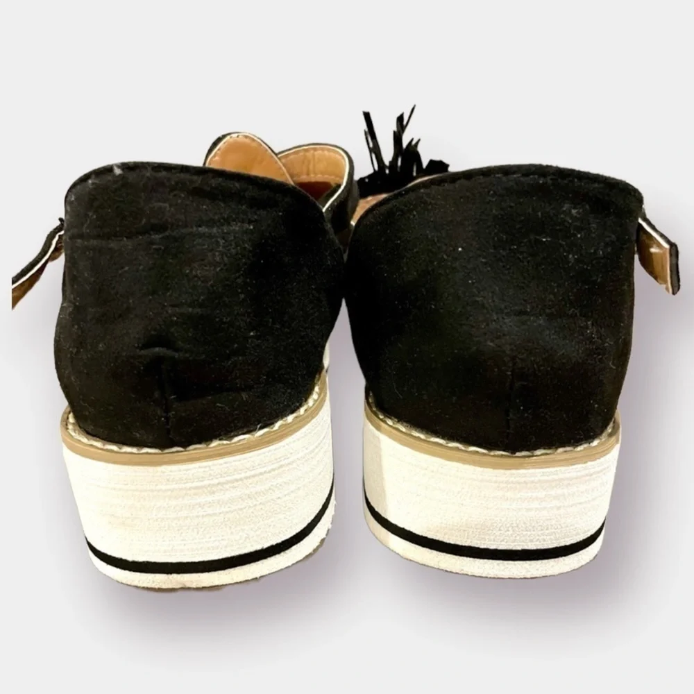 NEW Black Tassel Platform Shoes